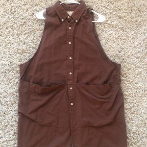 Brown 100% Cotton STATE the Label Smock